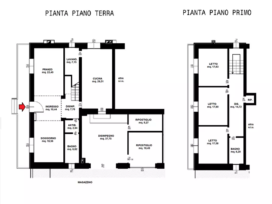 Immagine 26 di Porzione di casa in vendita  a San Martino Di Venezze
