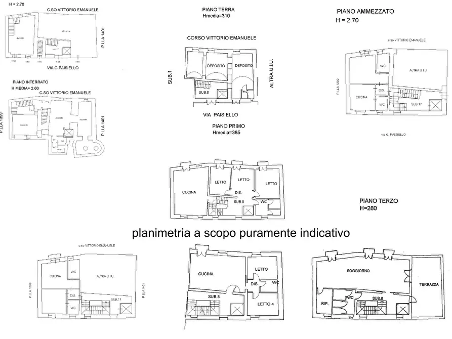 Immagine 35 di Bed & Breakfast in vendita  in Via Giovanni Paisiello 56 a Taranto