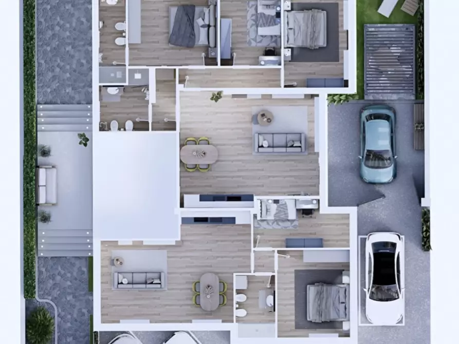 Immagine 2 di Trilocale in vendita  in Piazza Lorenzo Perosi 9 a Rovigo