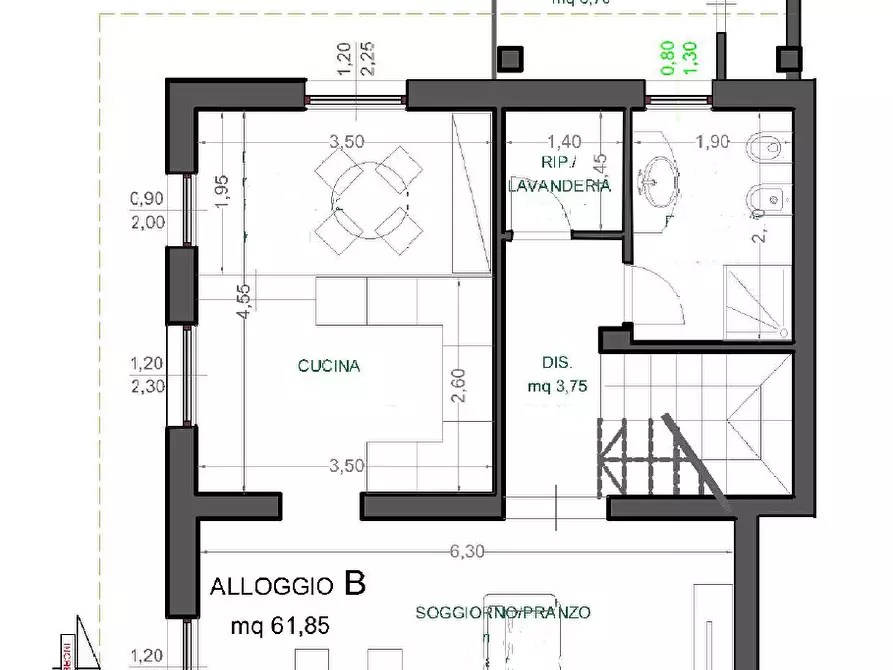 Immagine 23 di Casa trifamiliare in vendita  in Via Bologna 17 a Castelnuovo Magra