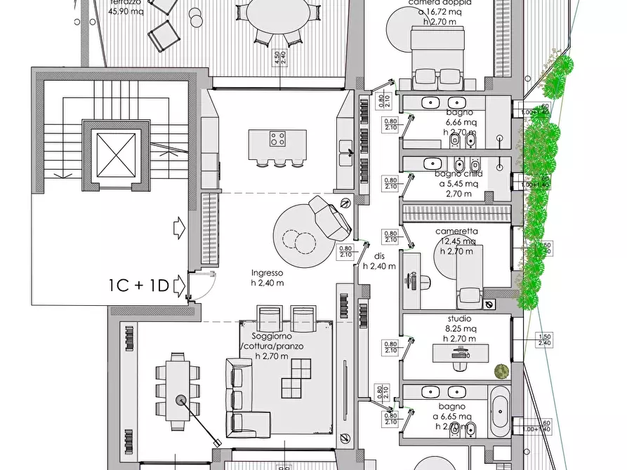 Immagine 24 di Pentalocale in vendita  in Via Muzio Clementi 10 a Monza