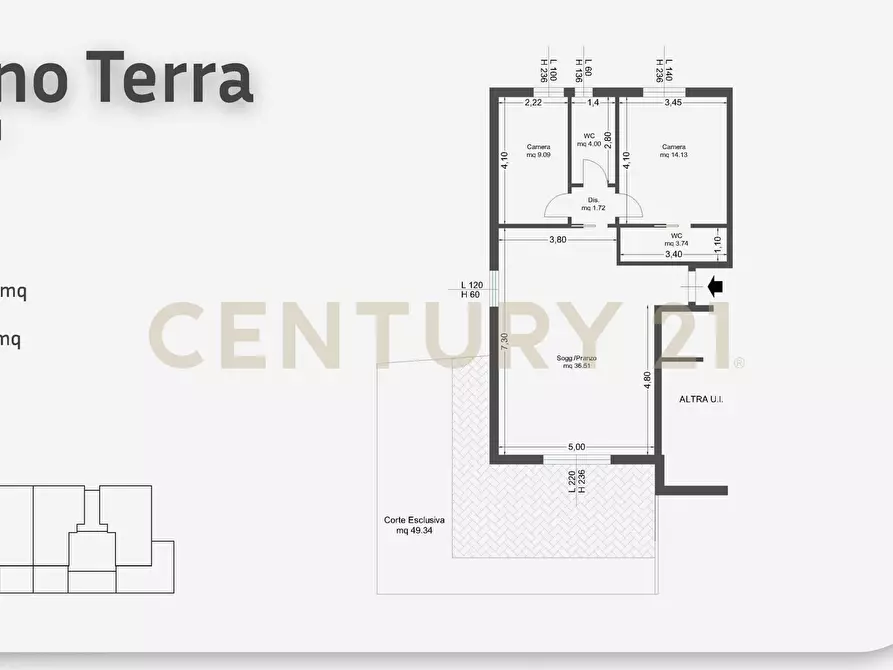 Immagine 11 di Trilocale in vendita  in Via Brasile 28 a Grosseto