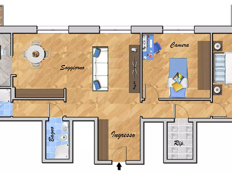 Immagine 42 di Trilocale in vendita  in VIA DELL'INSURREZIONE 12A a Genova