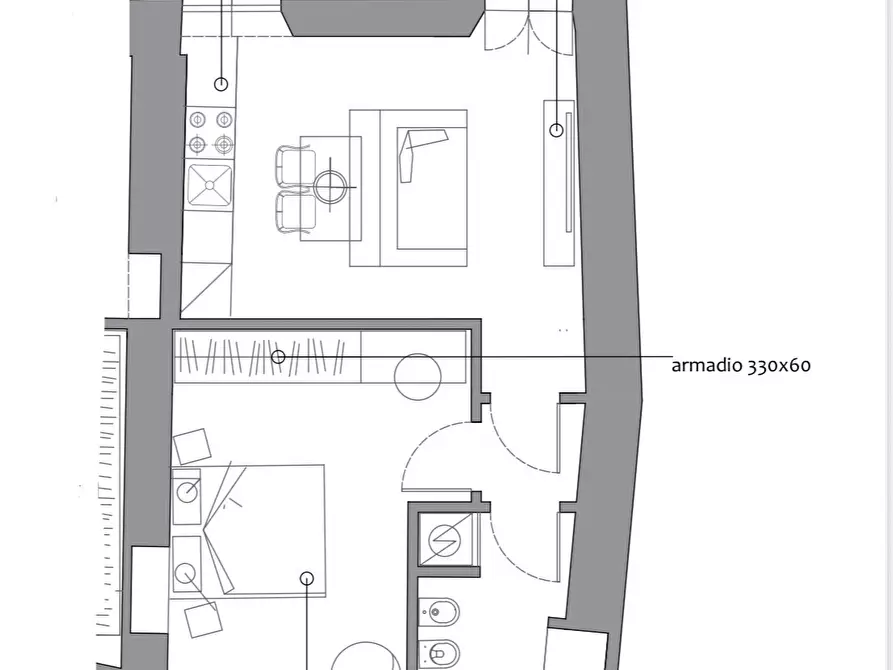 Immagine 8 di Bilocale in vendita  a Como