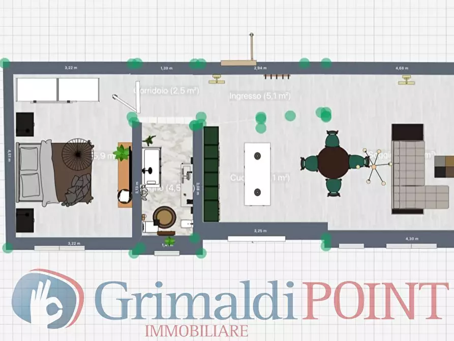 Immagine 17 di Bilocale in vendita  in Viale Giovanni Paolo II 25 a Lecce