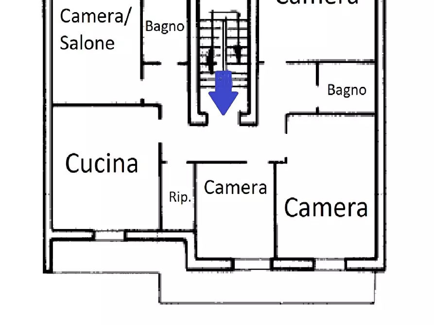 Immagine 2 di Pentalocale in vendita  a Sant'antimo