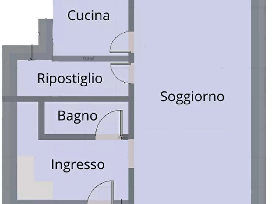 Immagine 17 di Porzione di casa in vendita  in Via Meldola 20 a Cesena