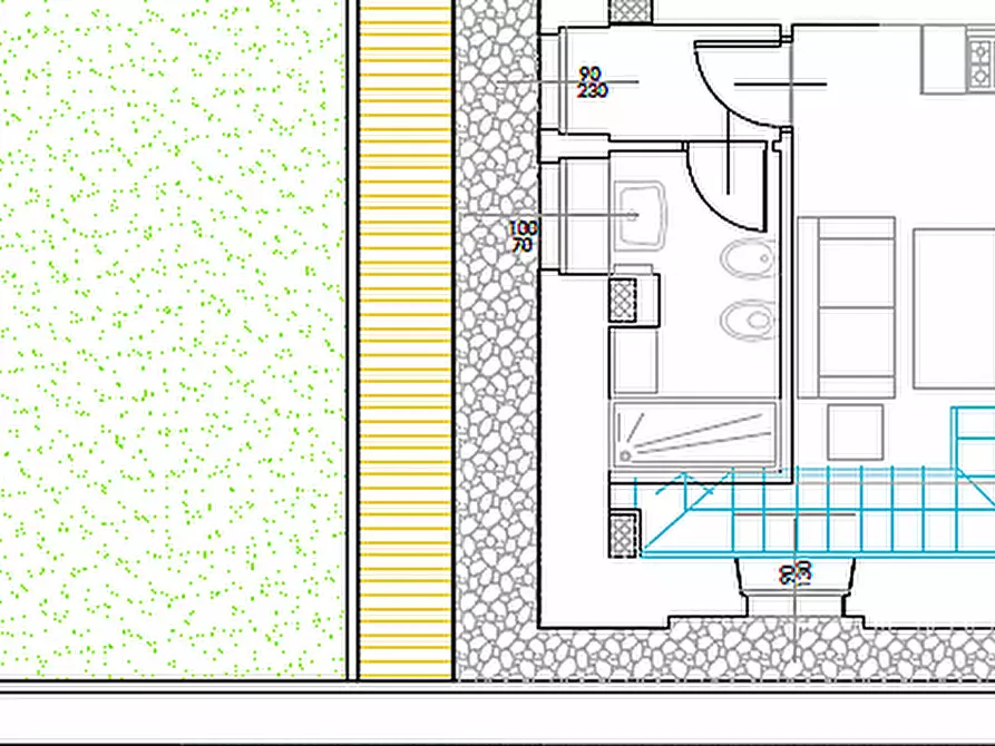 Immagine 11 di Terratetto in affitto  in STRADA COMUNALE DI MIRAFIORI 31 a Torino