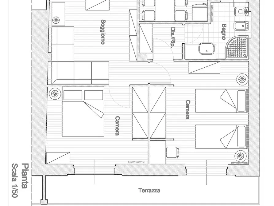 Immagine 17 di Trilocale in vendita  a Sarzana
