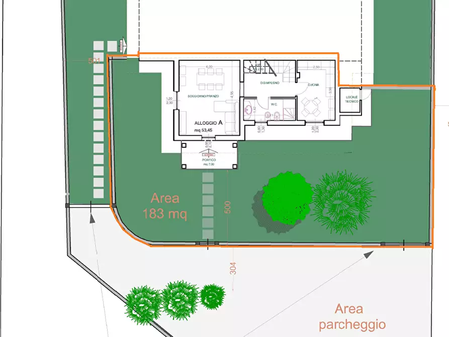 Immagine 9 di Casa trifamiliare in vendita  in Via Bologna 17 a Castelnuovo Magra