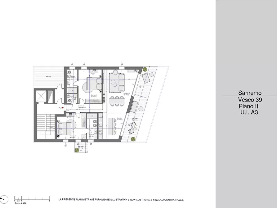 Immagine 23 di Trilocale in vendita  in Via Vesco 39 a San Remo