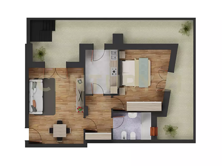 Immagine 31 di Attico in vendita  in Via Natale Prampolini 15 a Roma