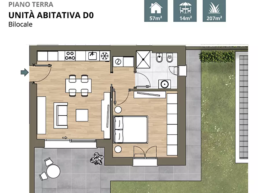 Immagine 4 di Bilocale in vendita  in Via San Giacomo 9 a Como