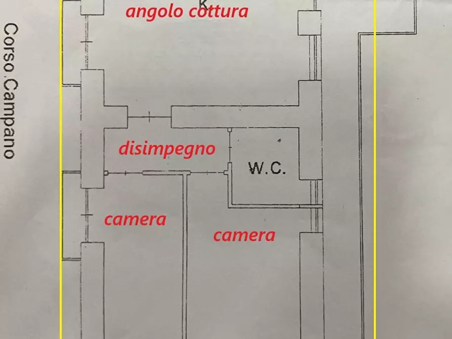 Immagine 3 di Trilocale in vendita  a Giugliano In Campania