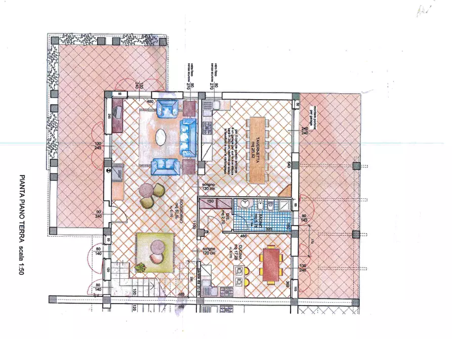 Immagine 24 di Porzione di casa in vendita  in via del Confine 3532 a Cesena
