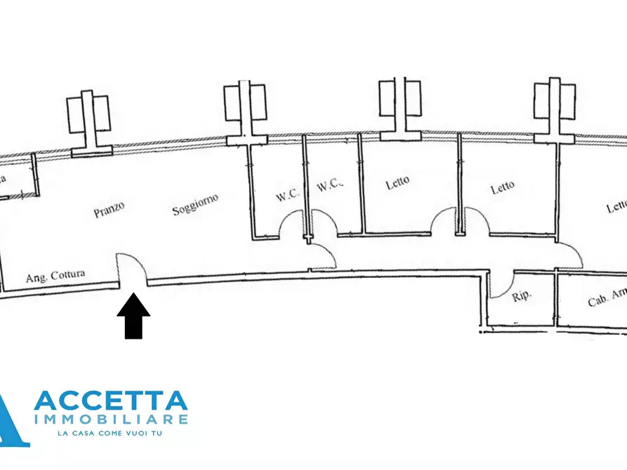 Immagine 16 di Trilocale in vendita  in Piazzale Dante Alighieri a Taranto