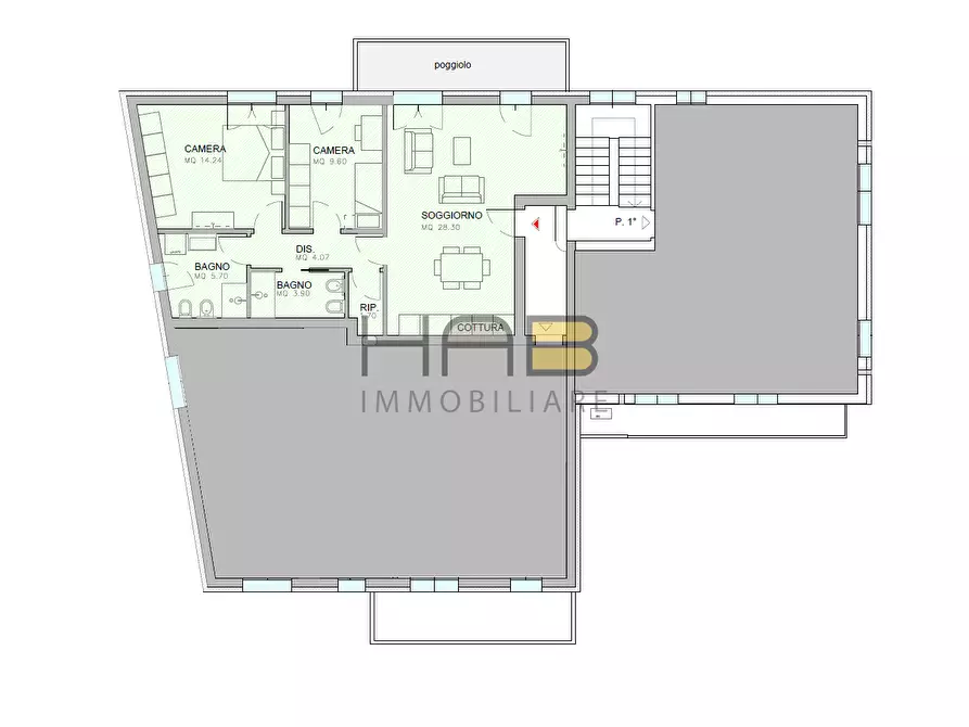 Immagine 2 di Appartamento in vendita  in Via Cittanova a Padova