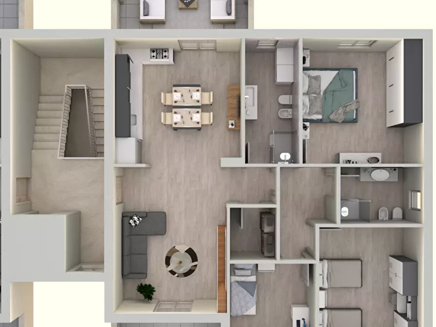 Immagine 4 di Quadrilocale in vendita  in Via Annunziata 37 a San Valentino Torio