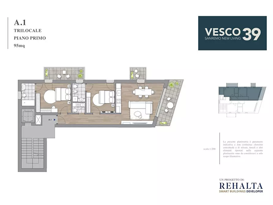 Immagine 17 di Trilocale in vendita  in Via Vesco 39 a San Remo