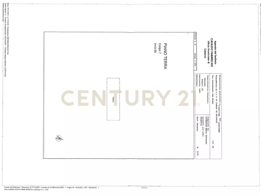 Immagine 100 di Rustico / casale in vendita  in Via Castelnuovo Don Bosco 68 a Acireale