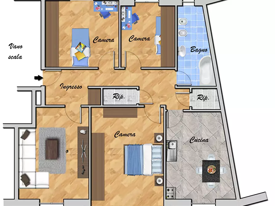 Immagine 48 di Quadrilocale in vendita  in VIA ANTONIO NEGRO a Genova