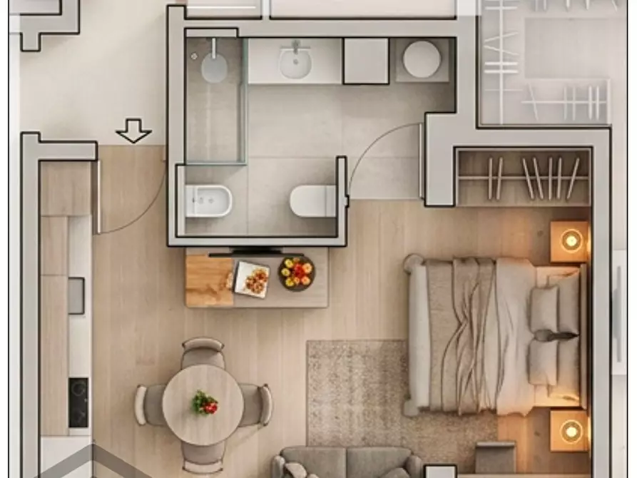 Immagine 1 di Monolocale in vendita  in Viale Aldo Moro 44 a Como