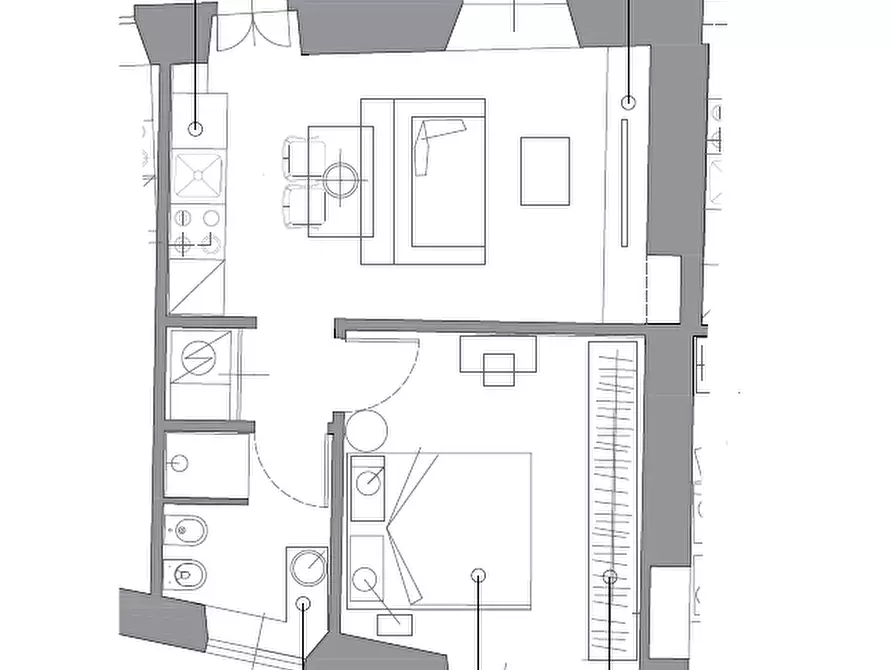 Immagine 7 di Bilocale in vendita  a Como