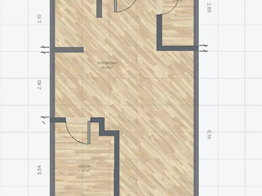 Immagine 16 di Quadrilocale in vendita  a Cesena