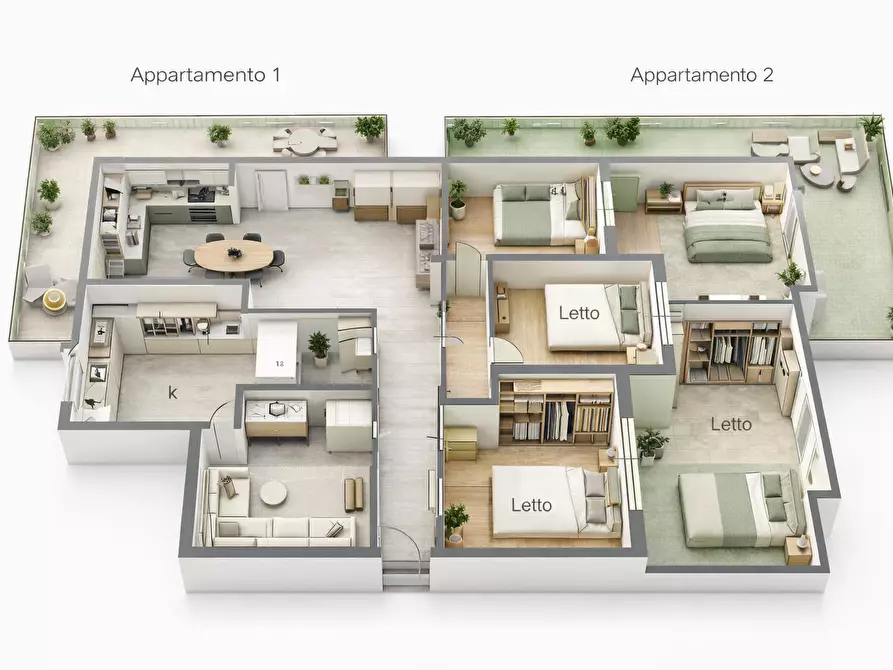 Immagine 20 di Attico in vendita  in Viale Scala Greca a Siracusa