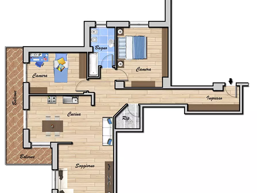 Immagine 41 di Trilocale in vendita  in VIA NEGROPONTE 4 a Genova