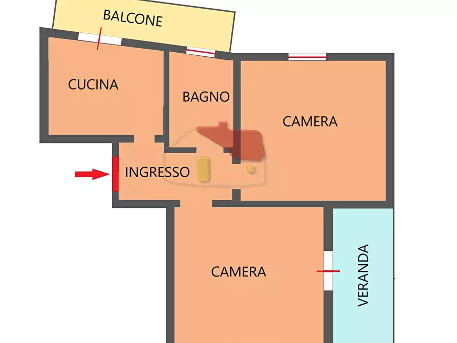 Immagine 22 di Bilocale in vendita  in Corso degli Inglesi 620 a San Remo