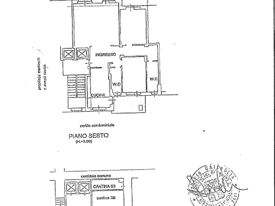 Immagine 46 di Quadrilocale in vendita  in Via Castellino a Torino