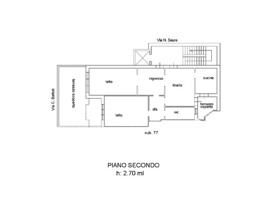 Immagine 9 di Trilocale in vendita  in Via Nazario Sauro 31 a Lecce