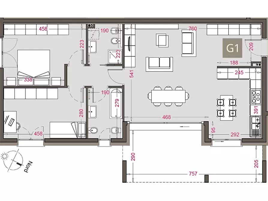 Immagine 2 di Trilocale in vendita  in via Belvedere 1 a Anzano Del Parco