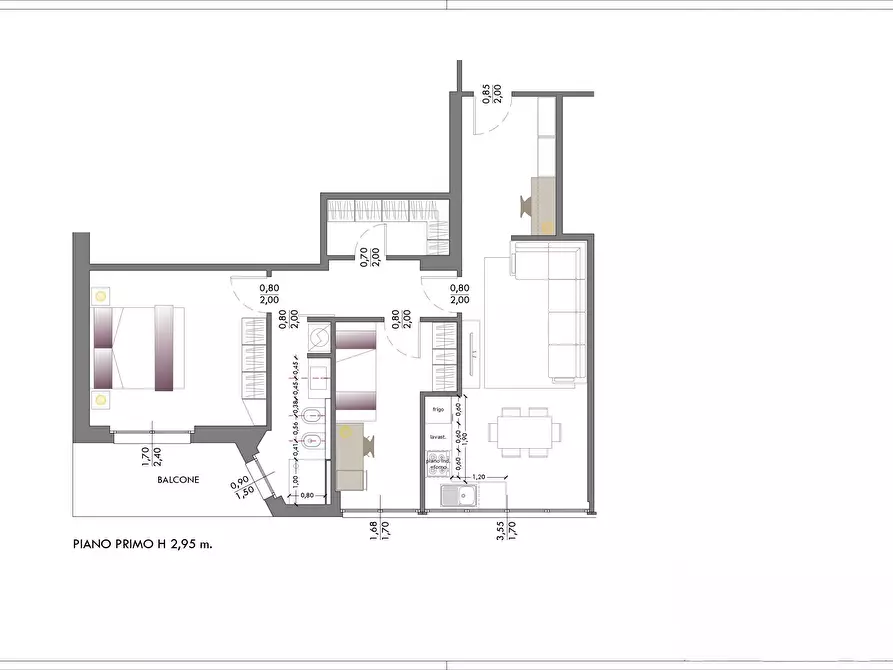 Immagine 3 di Trilocale in vendita  in Viale per S. Fermo della Battaglia 18 a Como