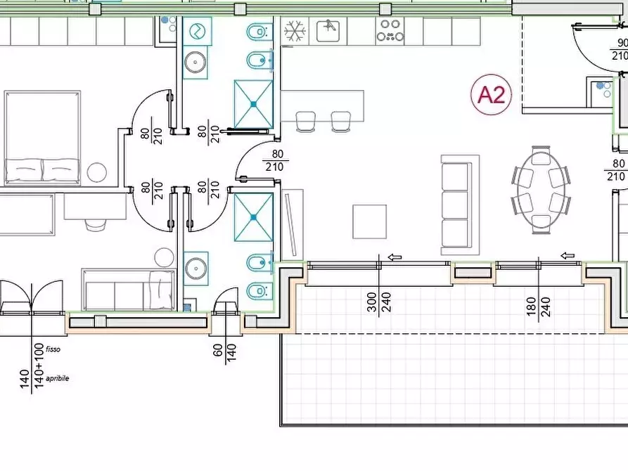 Immagine 2 di Quadrilocale in vendita  in Via San Giacomo 9 a Como
