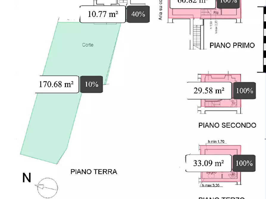 Immagine 50 di Quadrilocale in vendita  a Santo Stefano Di Magra