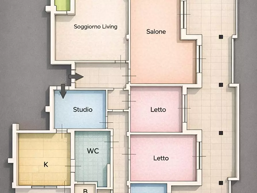 Immagine 21 di Attico in vendita  in Viale Scala Greca a Siracusa