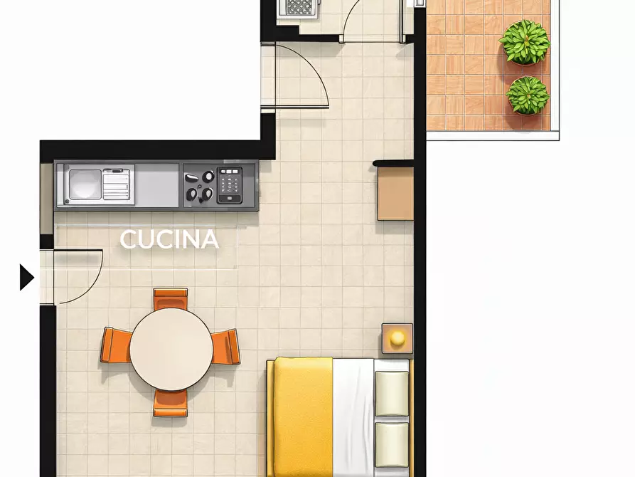 Immagine 2 di Bilocale in vendita  in VIA DELLA GIUDECCA a Siracusa