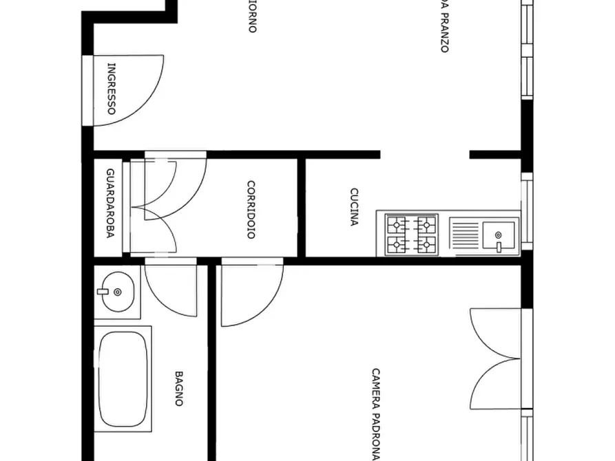 Immagine 40 di Bilocale in vendita  in Via Roma 123 a San Bartolomeo Al Mare