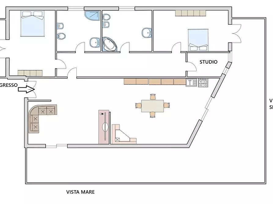 Immagine 53 di Porzione di casa in vendita  a Silvi