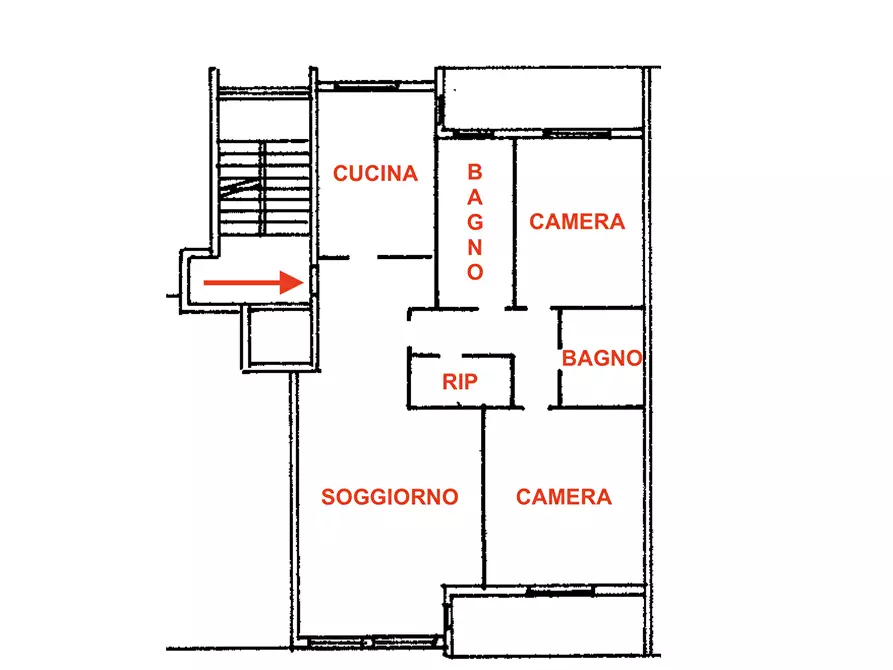Immagine 36 di Trilocale in vendita  in Viale Giulio Cesare 119 a Novara