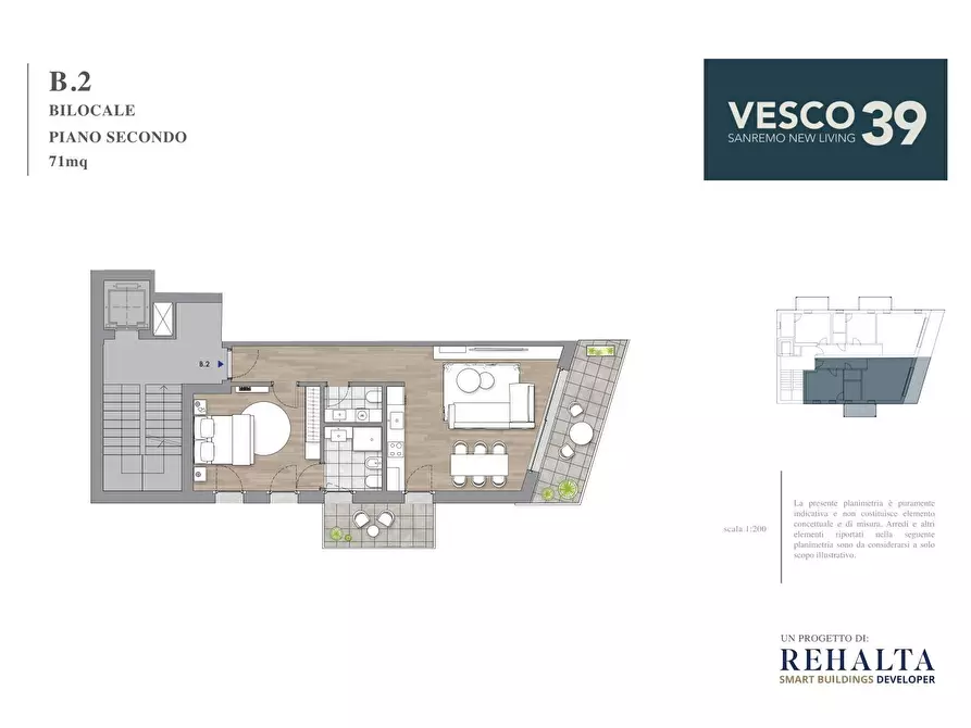 Immagine 21 di Bilocale in vendita  in Via Vesco 39 a San Remo