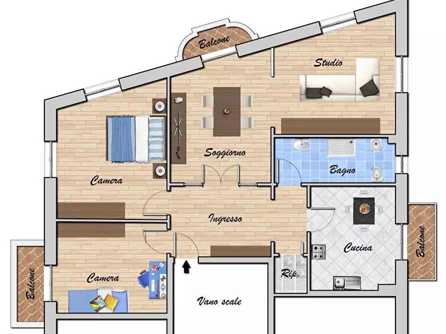 Immagine 32 di Trilocale in vendita  in VIA SESTRI 2 a Genova