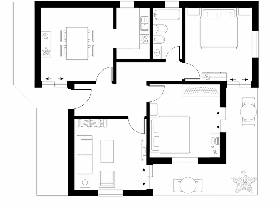 Immagine 21 di Trilocale in vendita  in Via Pascoli 158 a San Remo