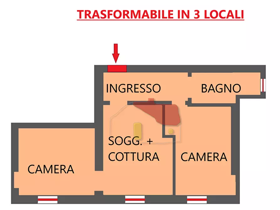 Immagine 12 di Trilocale in vendita  in Via Giacomo Matteotti 12 a San Remo