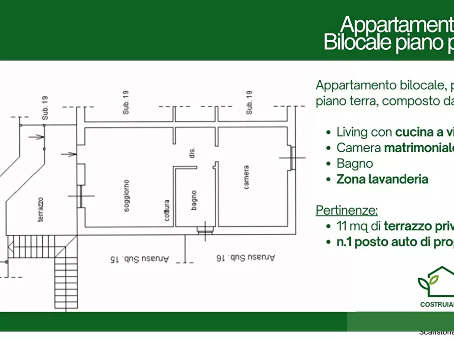 Immagine 4 di Bilocale in vendita  a Sarzana