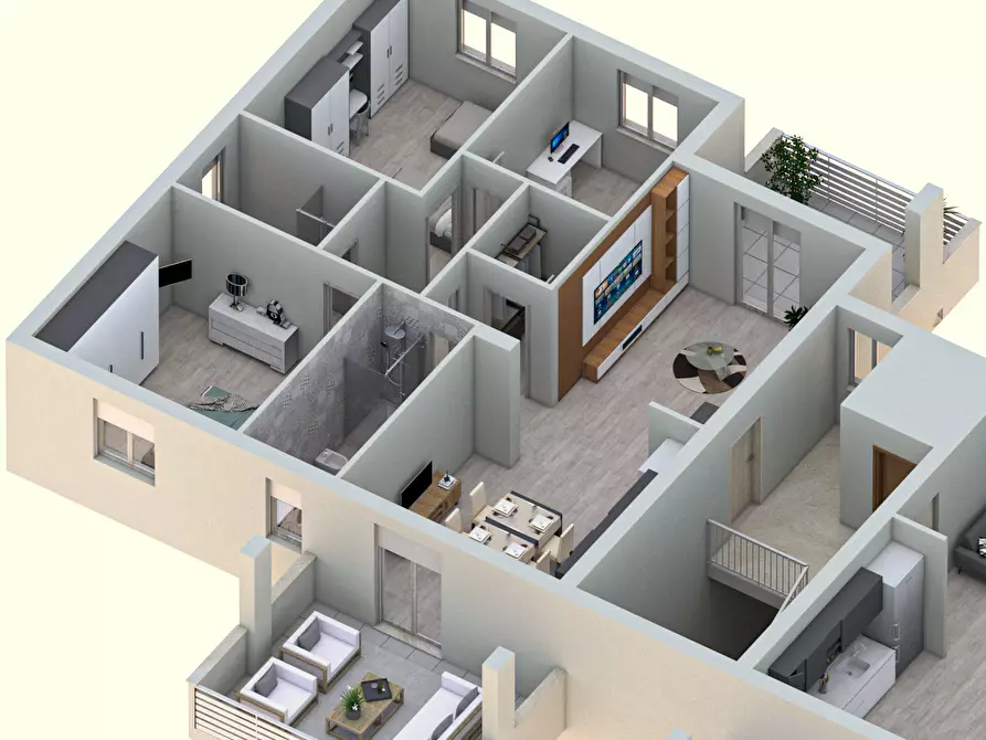 Immagine 5 di Quadrilocale in vendita  in Via Annunziata 37 a San Valentino Torio