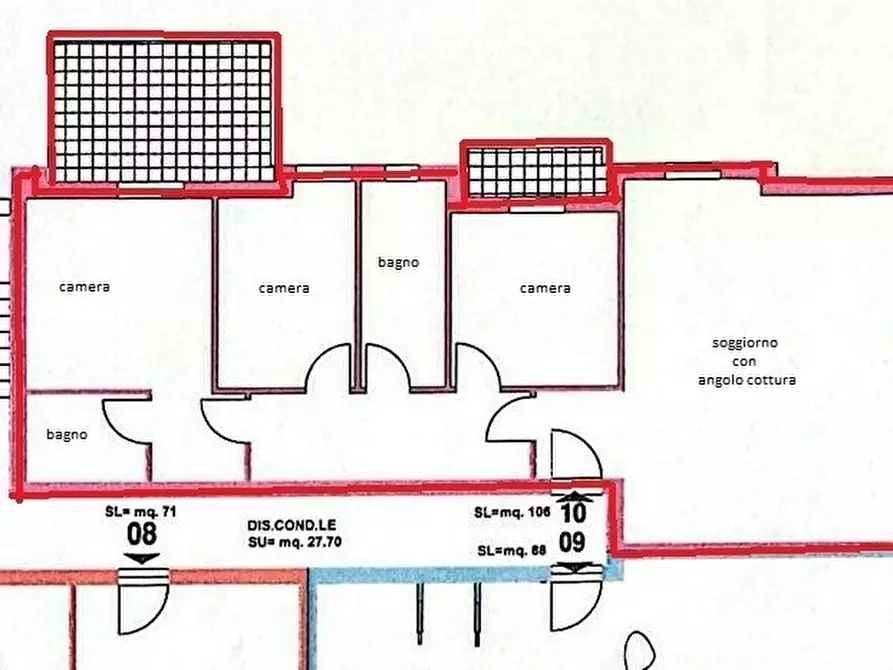 Immagine 2 di Quadrilocale in vendita  in via Togliatti a San Benedetto Del Tronto