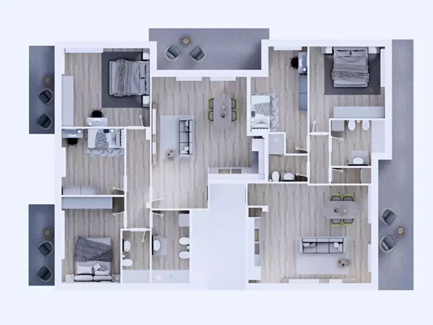 Immagine 3 di Trilocale in vendita  in Via Amerigo Vespucci 3 a Rovigo